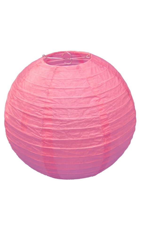 Pink Chinese Paper Lantern - 12 Inch