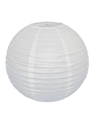 White Chinese Paper Lantern - 16 Inch