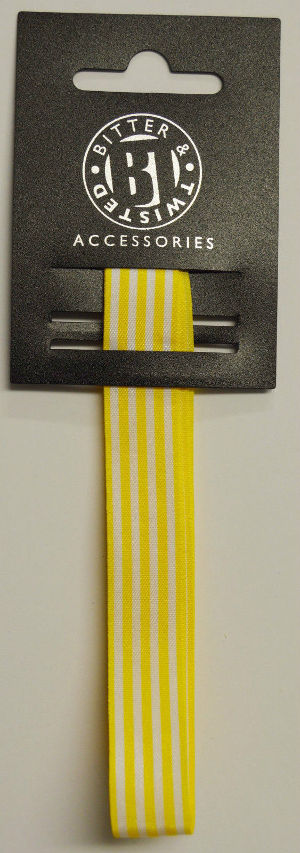 Yellow Block Stripes Ribbon
