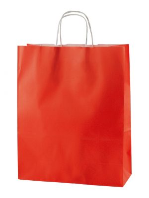 Red Kraft Twisted Handle Paper Bags