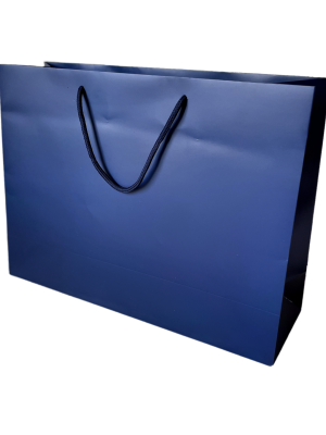 large blue gift bag